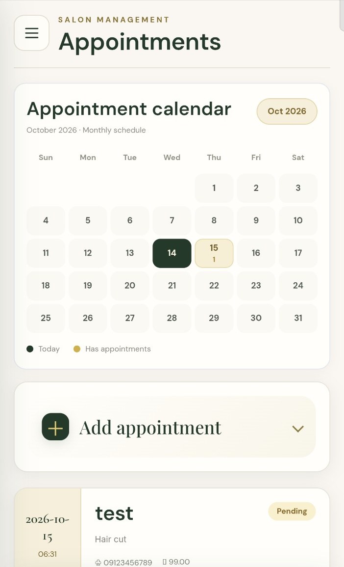 GAN Digital Solutions appointment calendar and appointment list