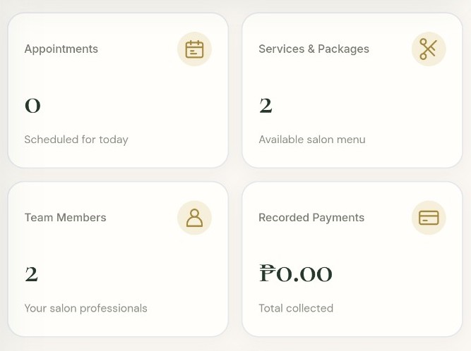 GAN Digital Solutions service and payment summary cards